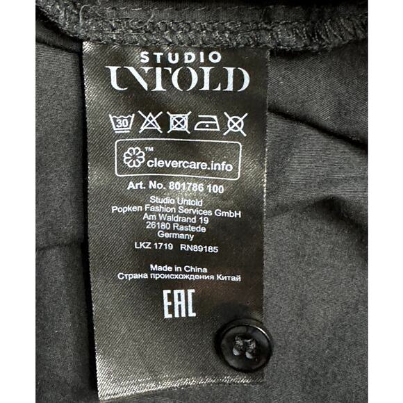 STUDIO UNTOLD WOMEN BLACK Oversized Collared Shirt Dress SIZE 28/30 4XL-5XL - Picture 13 of 15